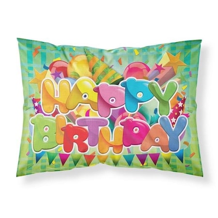 Carolines Treasures Carolines Treasures APH8872PILLOWCASE Happy Birthday Fabric Standard Pillowcase APH8872PILLOWCASE
